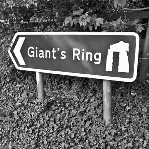 Greeting Card - Giants Ring road sign – Lesser Spotted Images